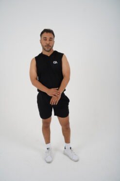 Armless Hooded T-shirt