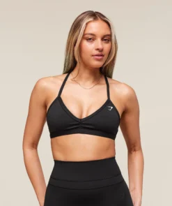 Sports Bra and Shorts-Wide Straps Plain